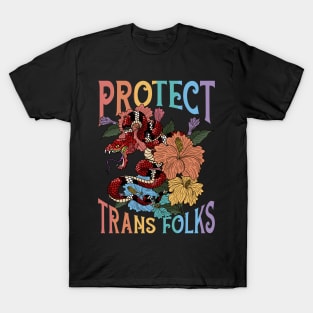 Protect Trans Folks Protect Trans Rights Gift For Men Women T-Shirt